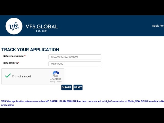 vfs global tracking