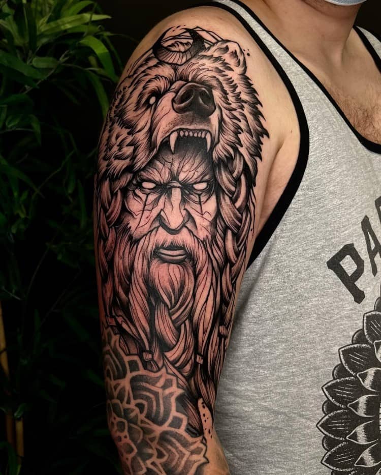 viking berserker tattoo