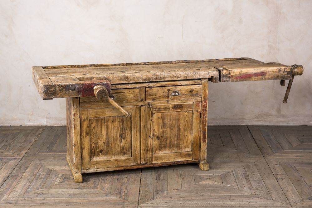 vintage carpenters workbench