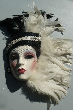 vintage porcelain mask