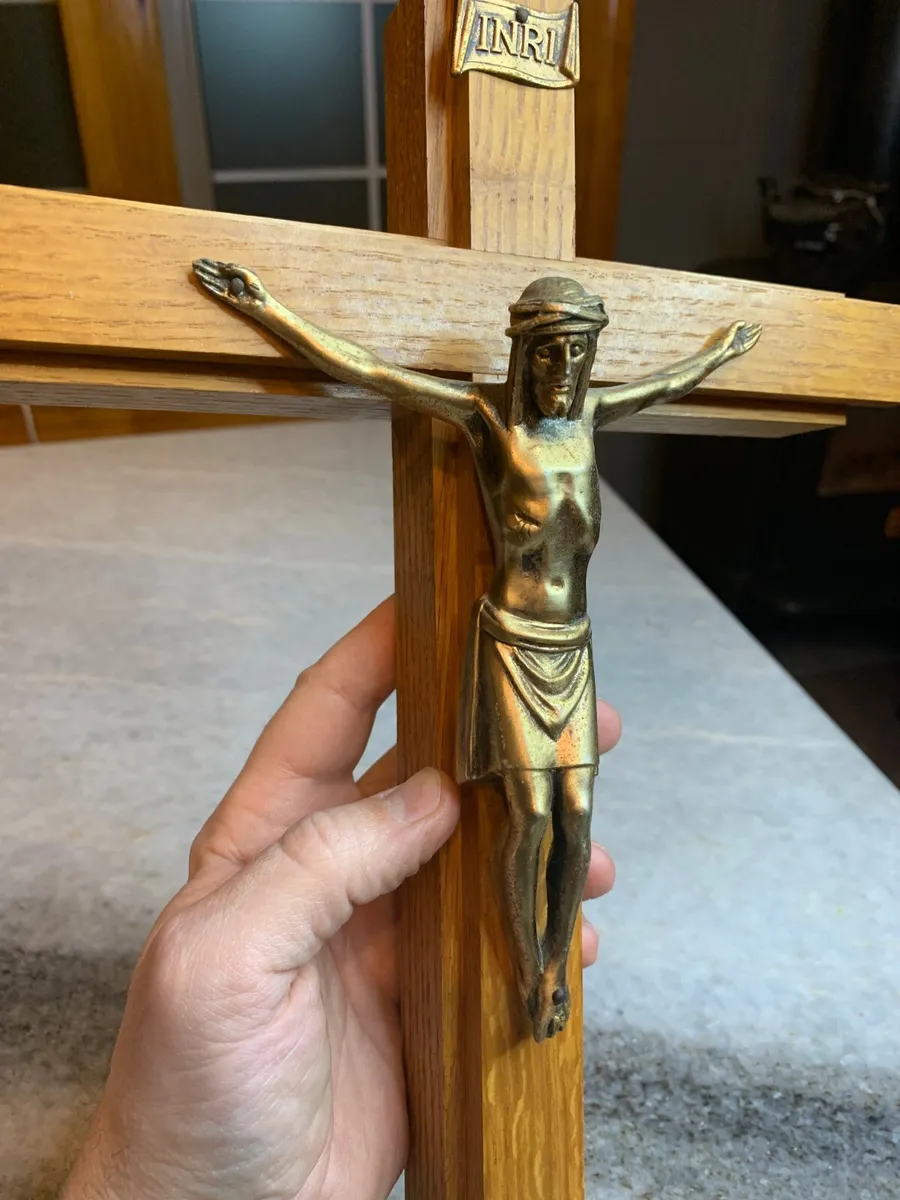 vintage wooden crucifix