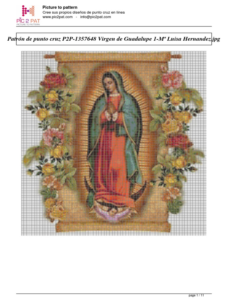 virgen de guadalupe punto de cruz pdf