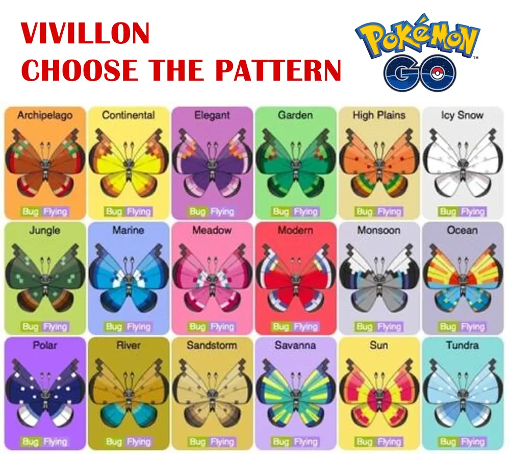 vivillon pokemon go