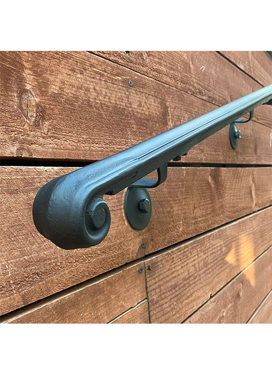 wall mounted metal handrails for outdoor steps