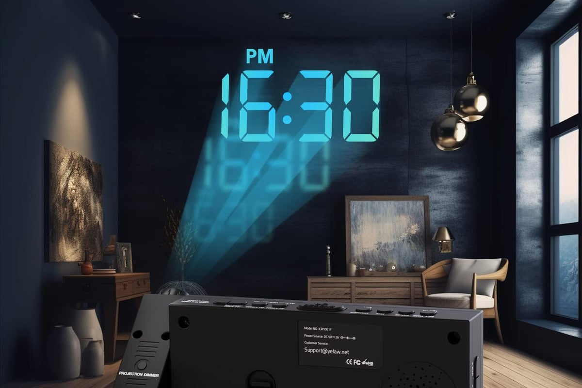 wall projection clock