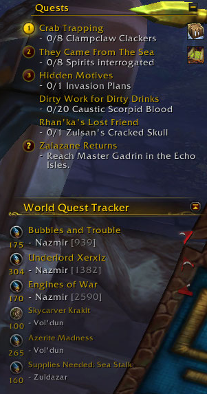 warcraft quest tracker