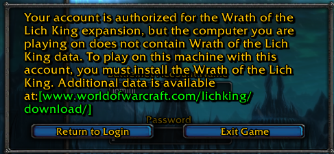 warmane login