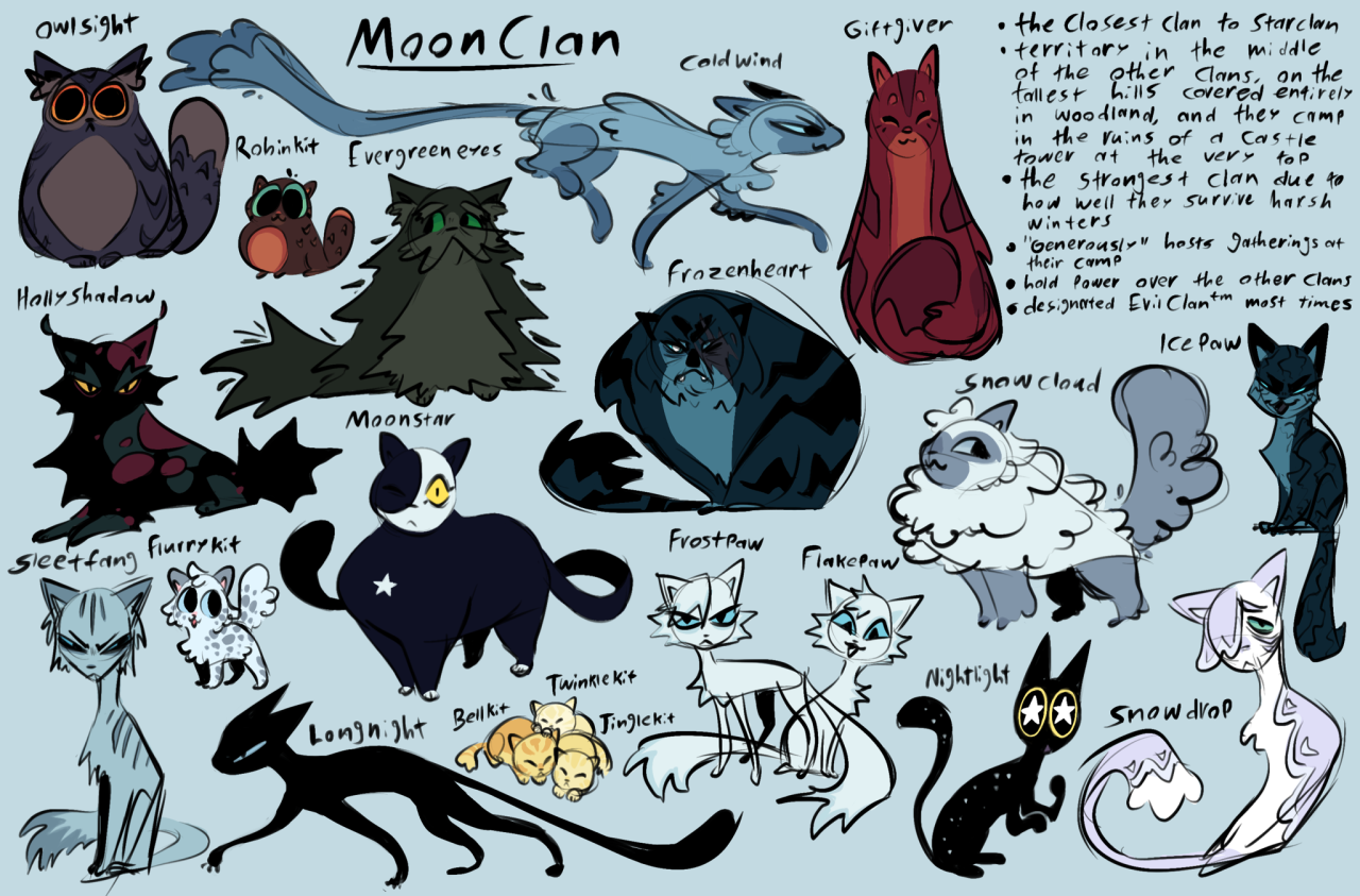 warrior cat clan ideas