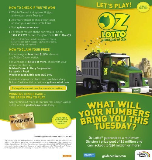 watch oz lotto