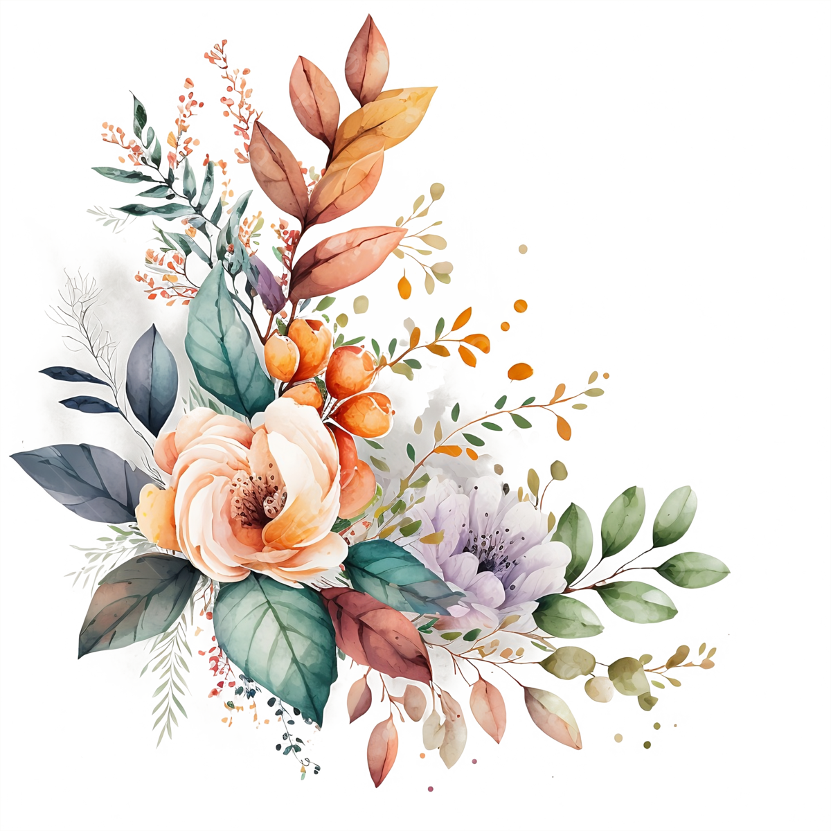 watercolor flowers png