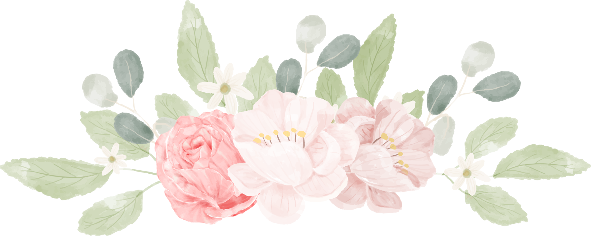 watercolor pastel flower png