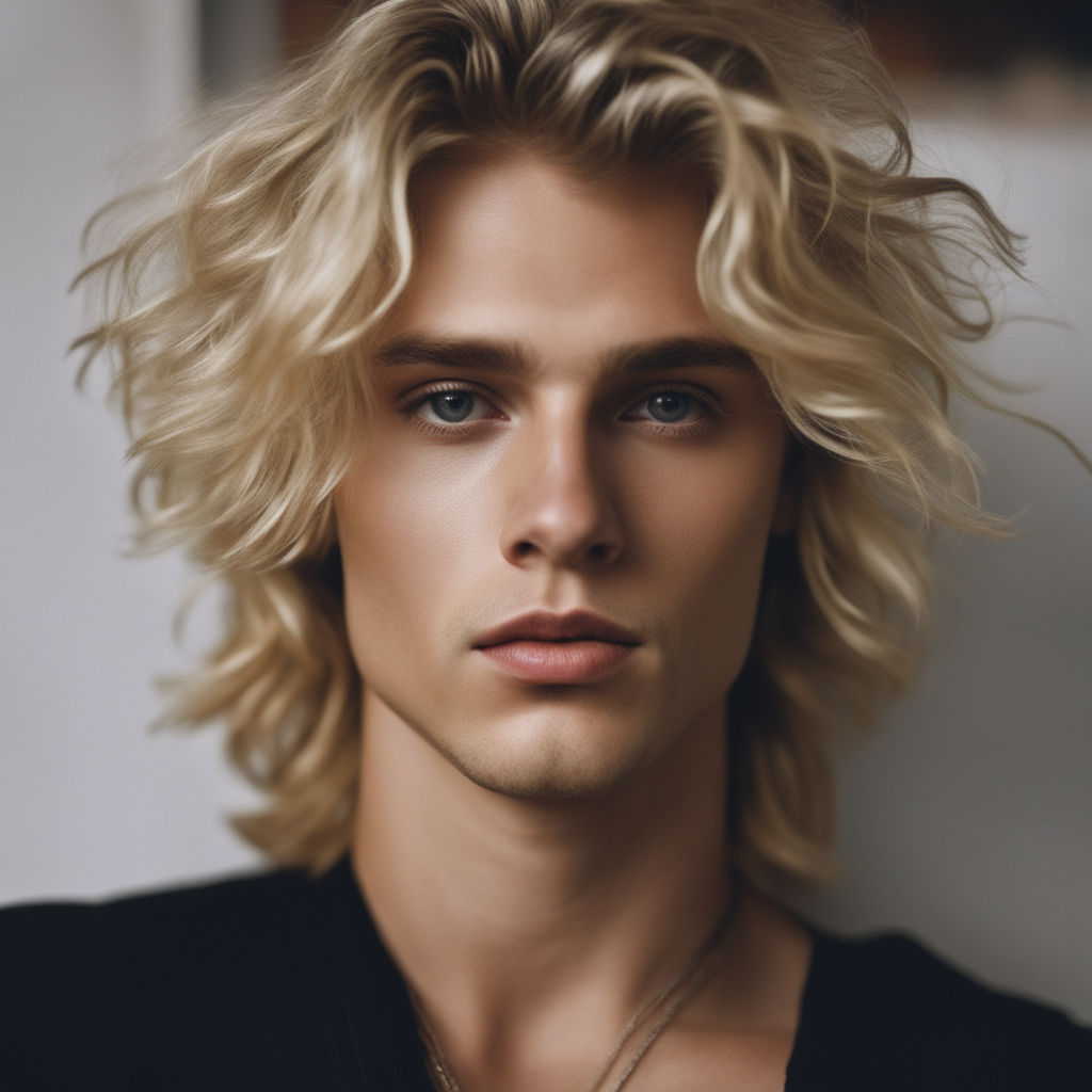 wavy blonde hair