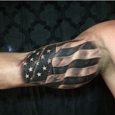 wavy flag tattoo