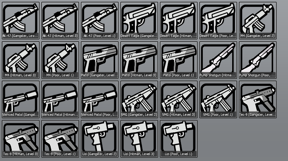 weapons san andreas