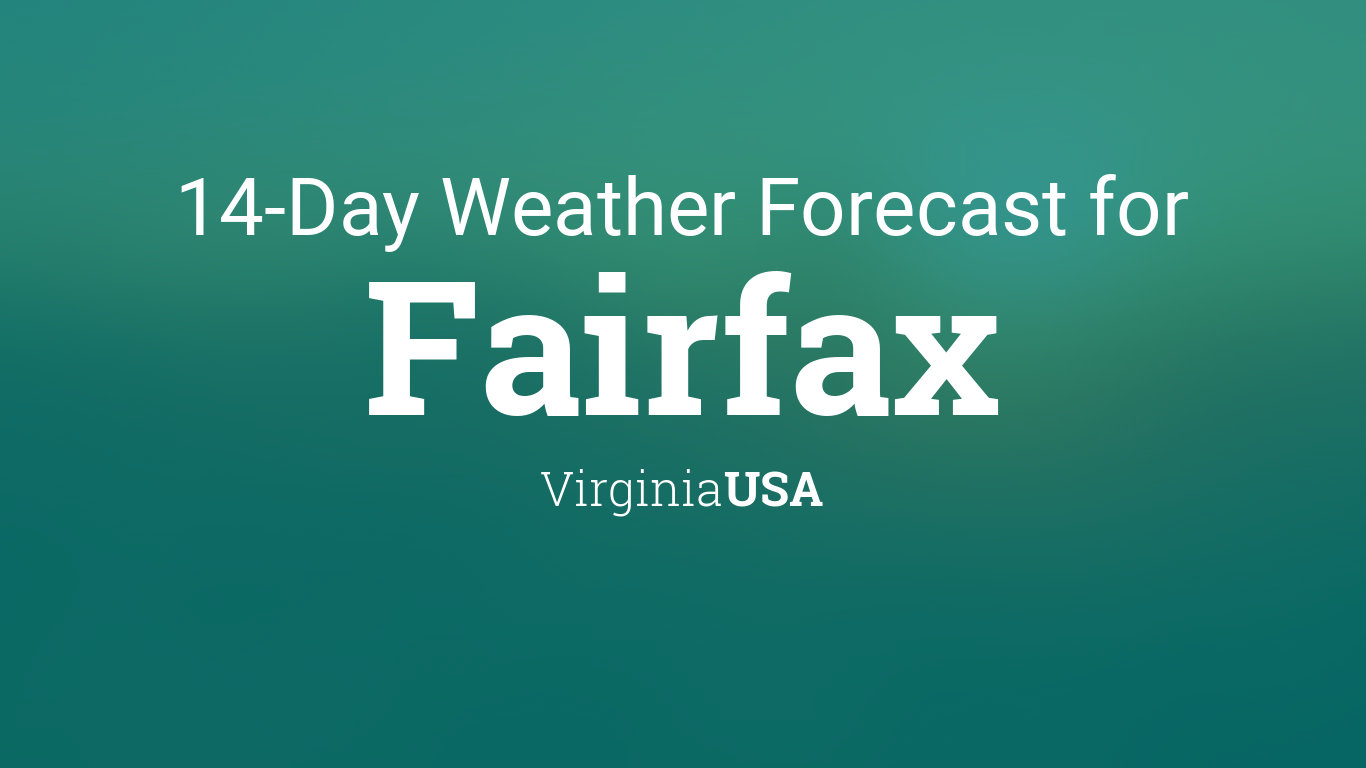 weather fairfax va