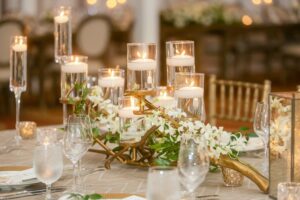 wedding table candles