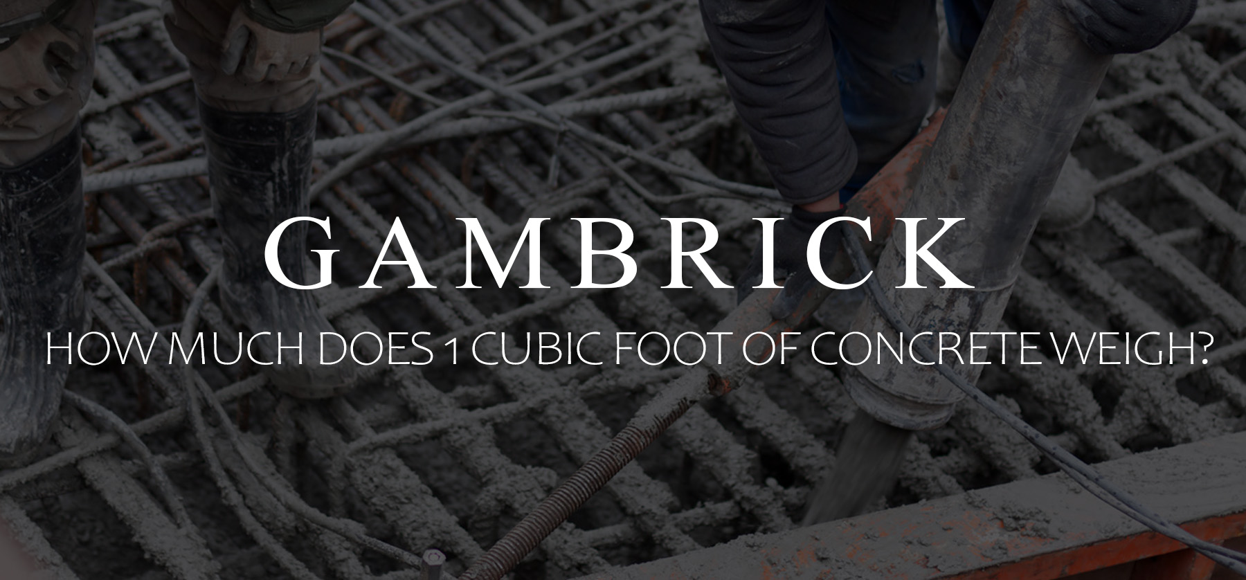 weight of one cubic foot of concrete