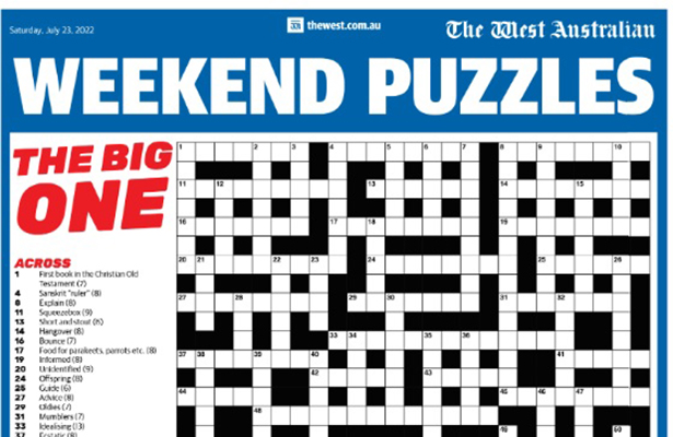 west australian crossword