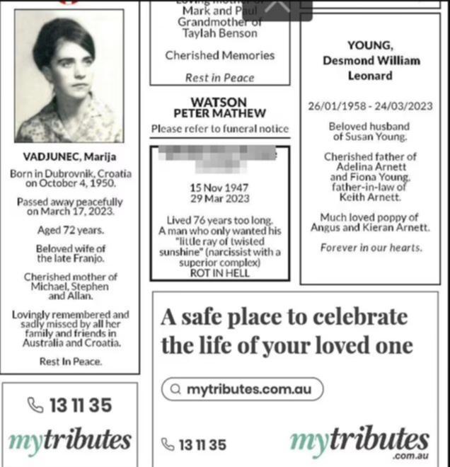 west australian newspapers obituaries