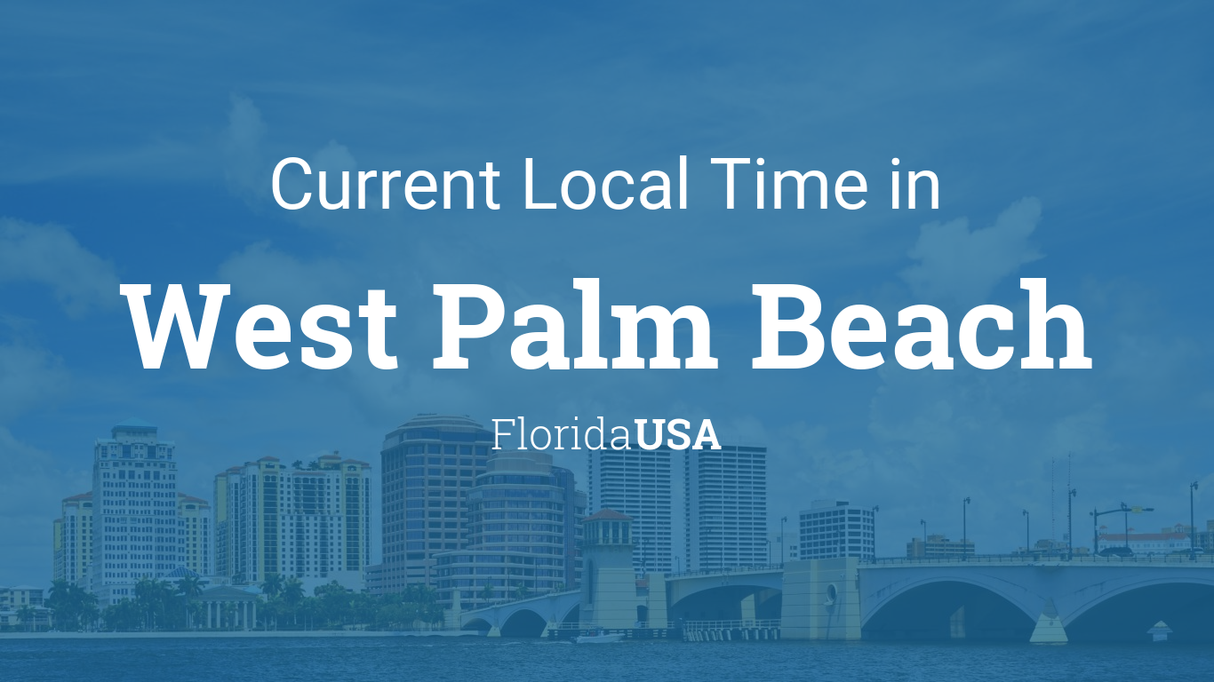 west palm beach florida time zone