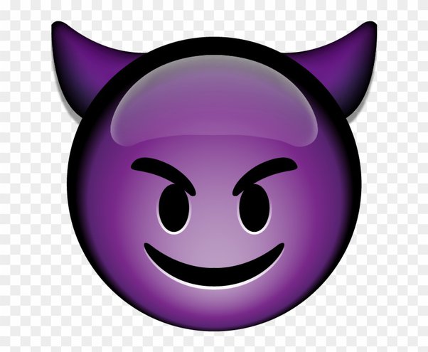 what does a purple devil emoji mean