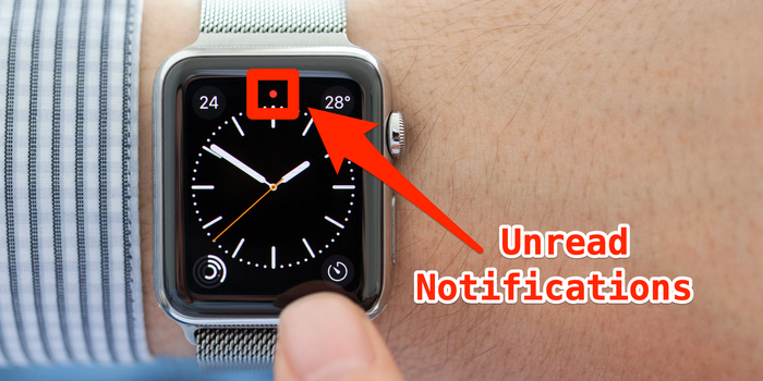 what does a red dot on apple watch mean