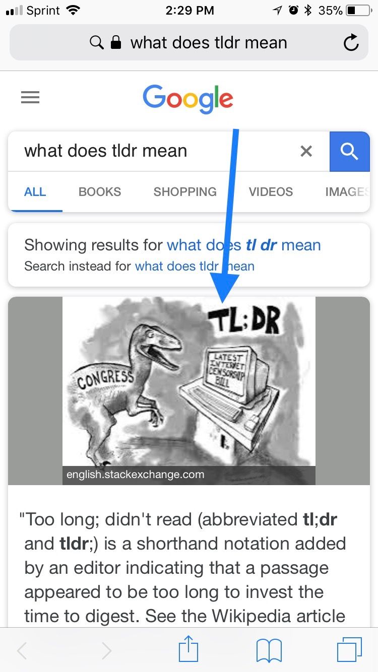 what does tldr mean