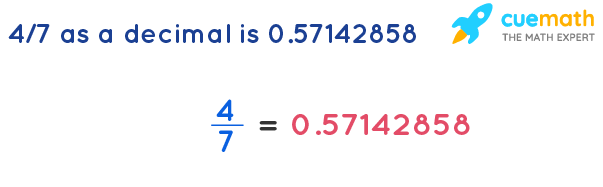 what is 4/7 in decimal form