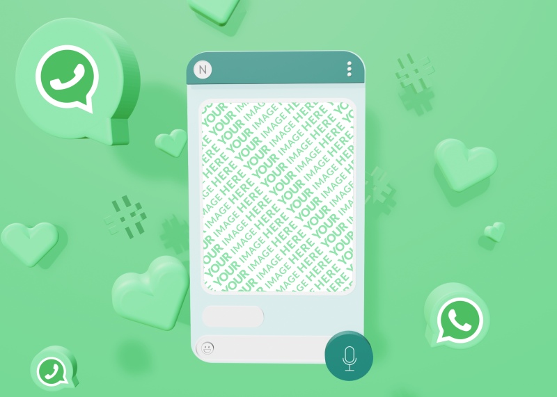 whatsapp mockup