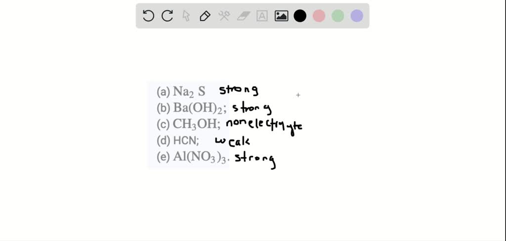 which of the following is strong electrolyte