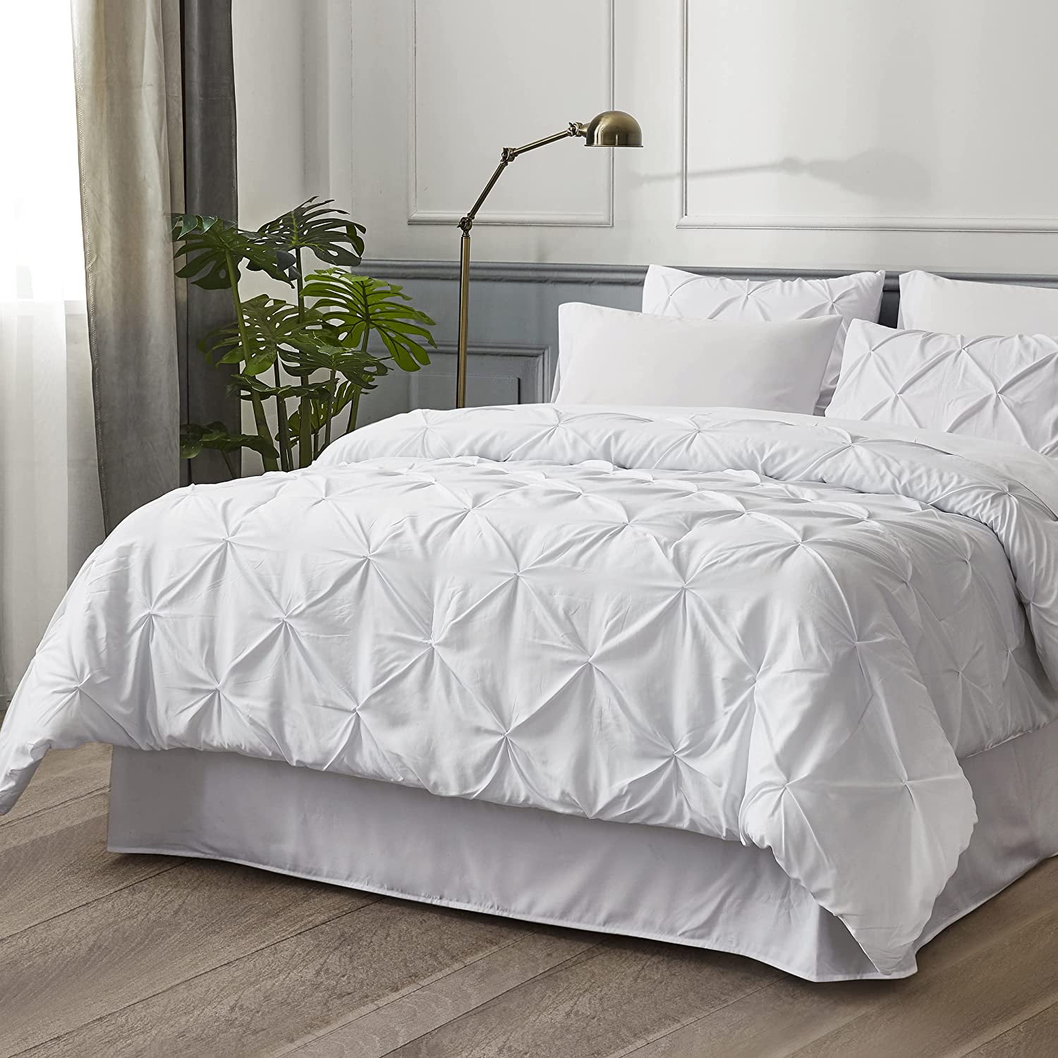 white full size comforter set