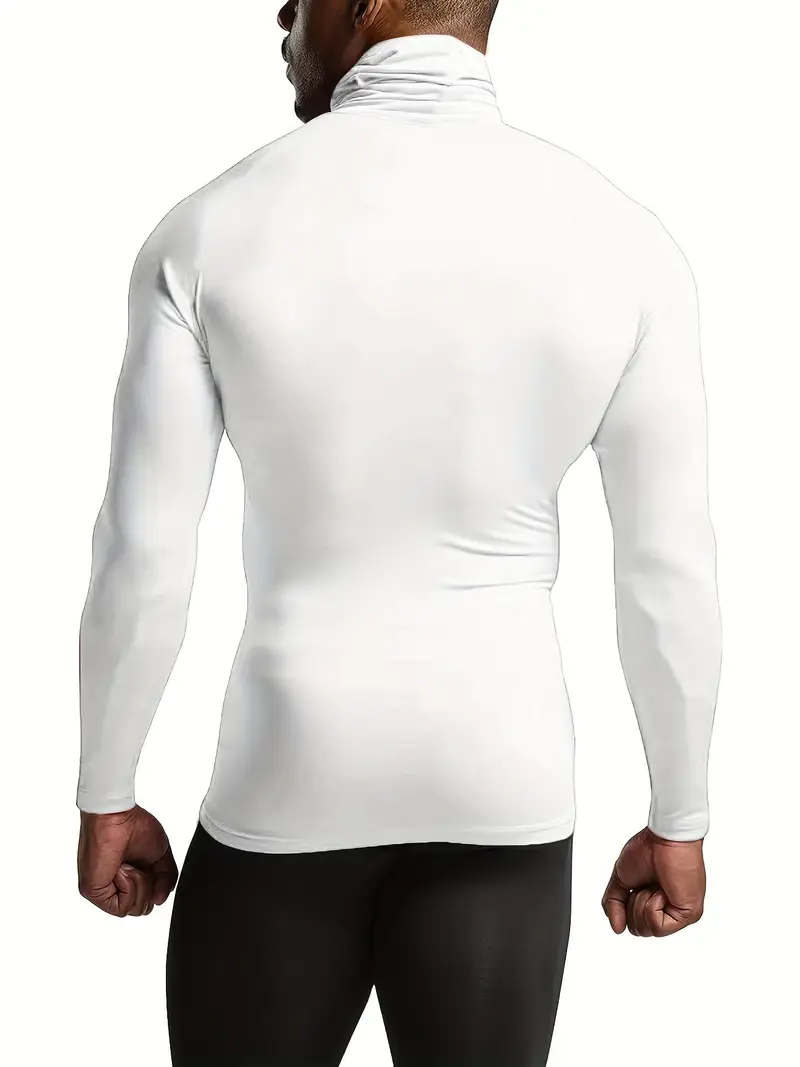 white turtleneck thermal