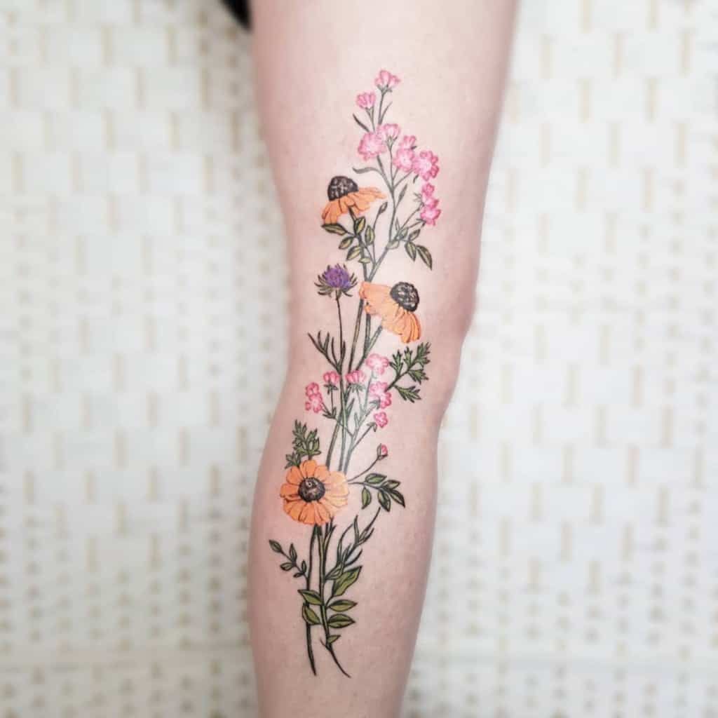 wildflower tattoo