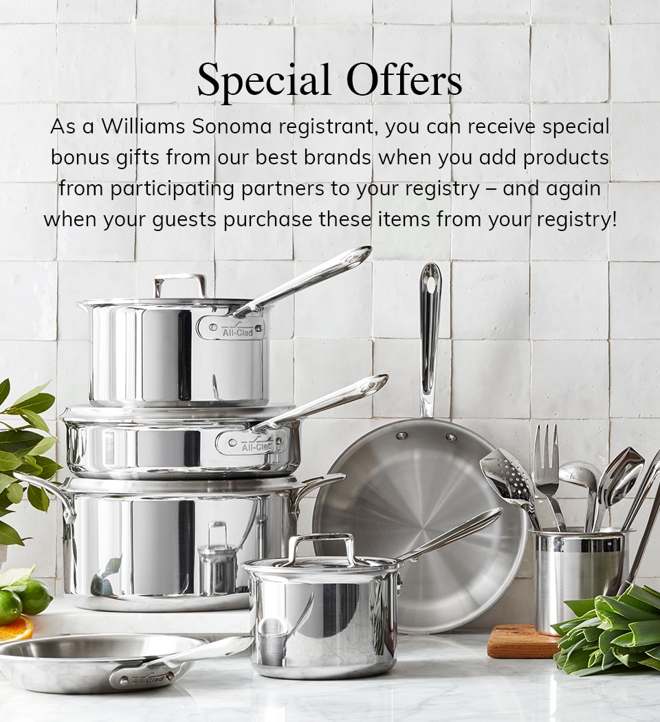 williams-sonoma wedding registry