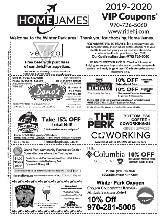 winter park promo codes