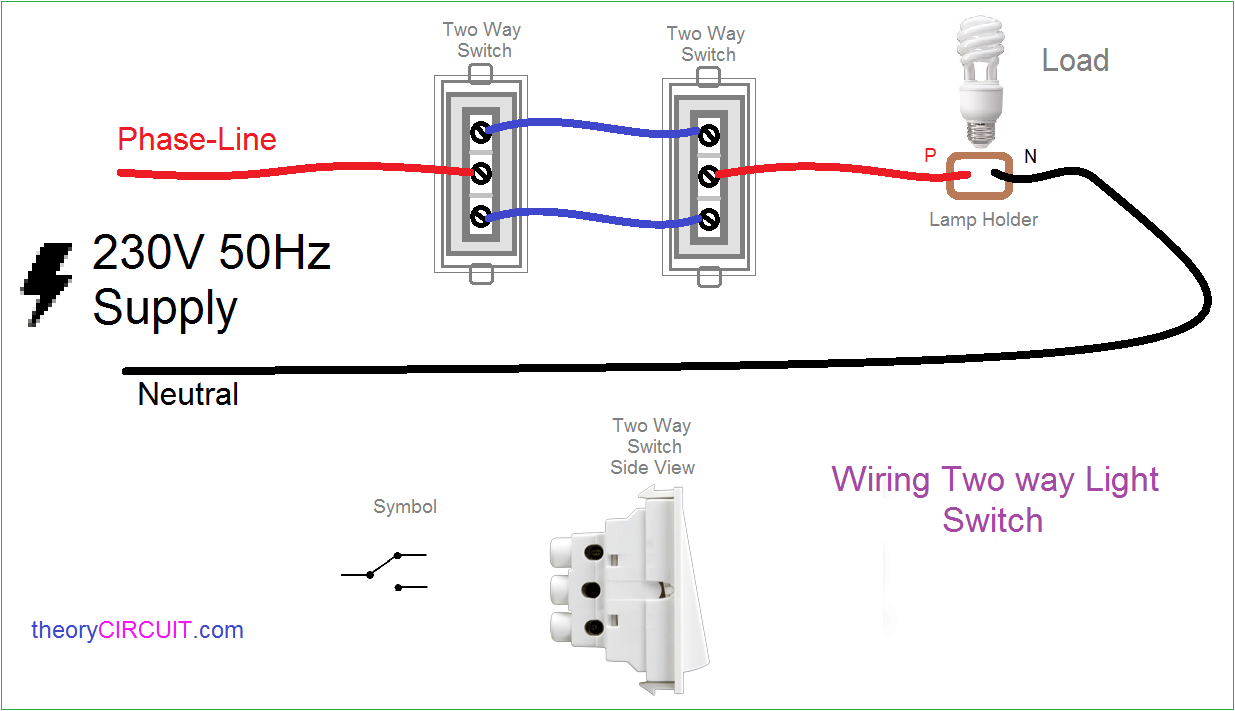 wiring diagram of two way switch