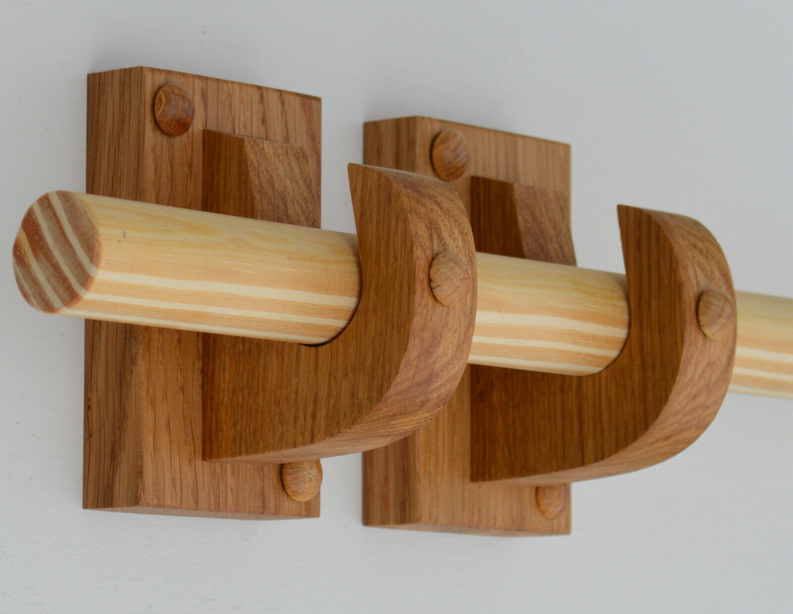 wooden curtain brackets