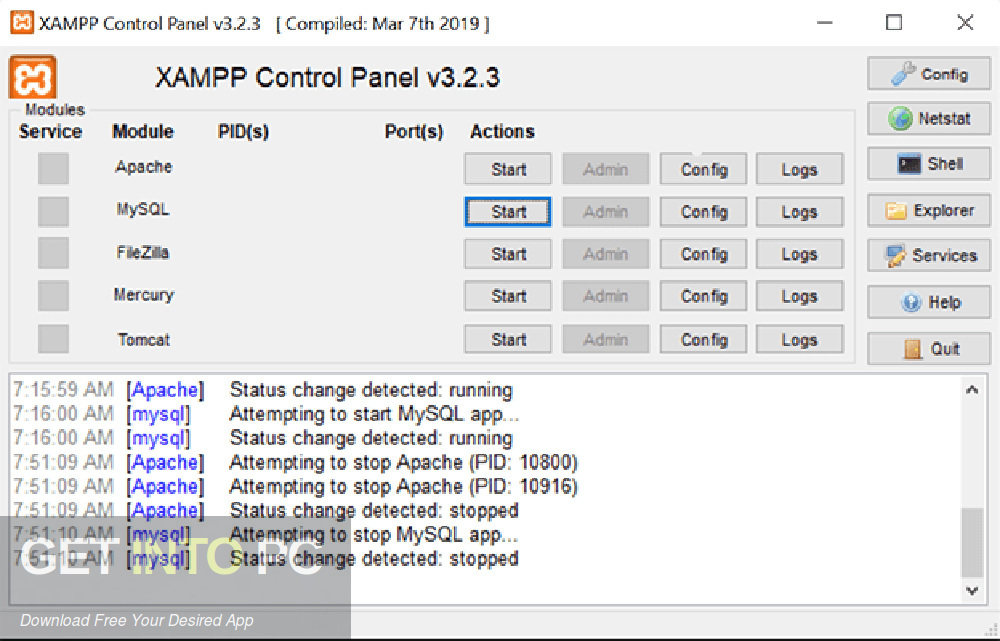 xampp download for windows 7