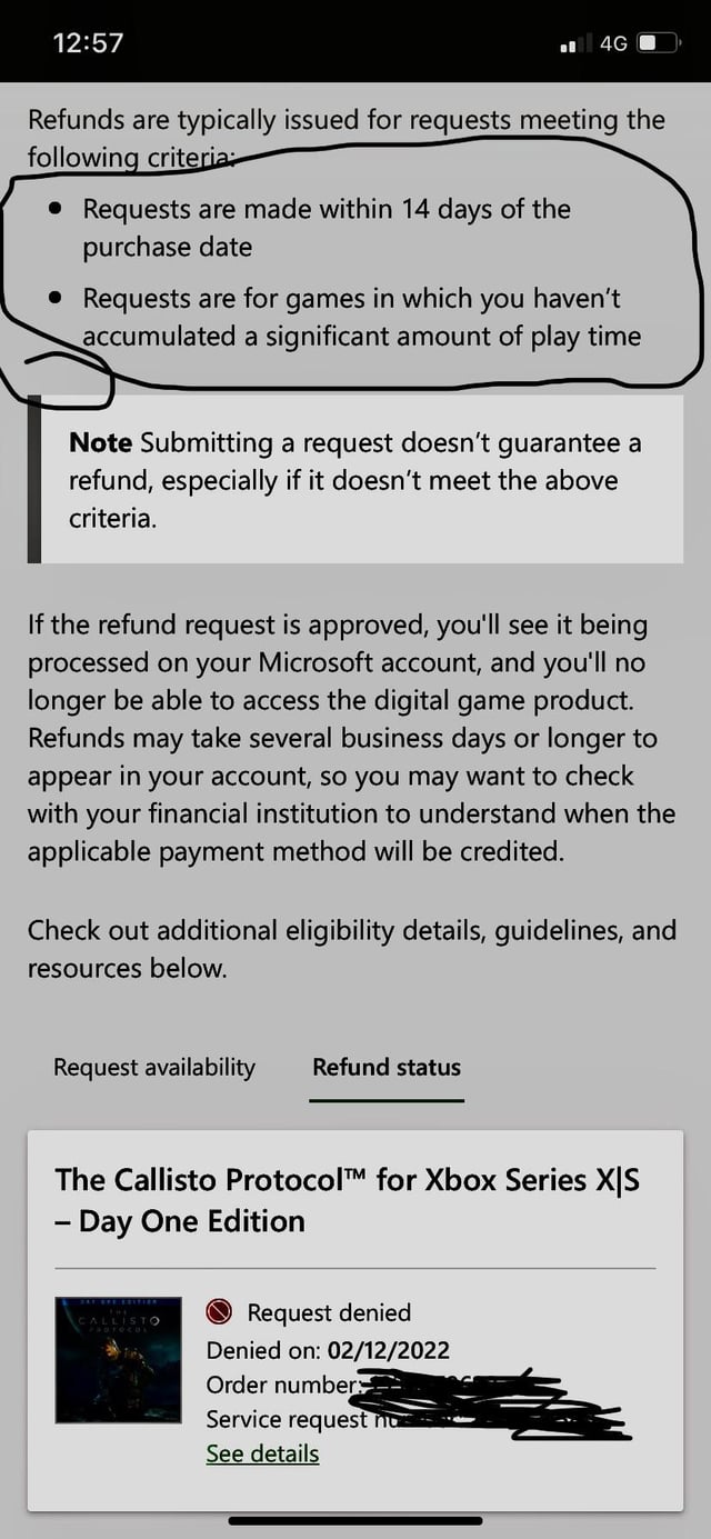 xbox store game refund