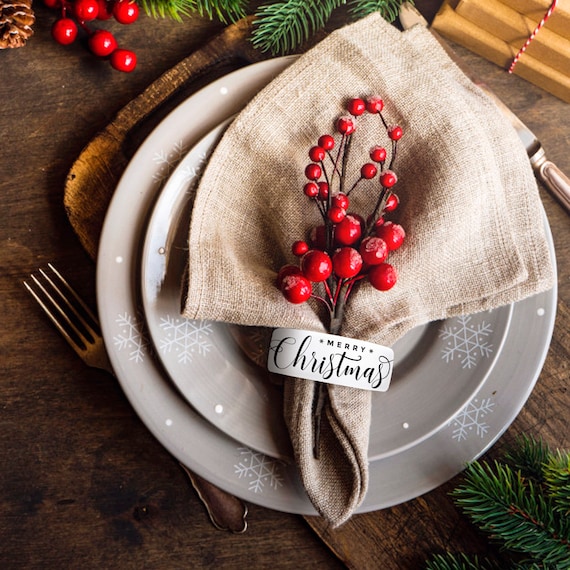 xmas napkin rings