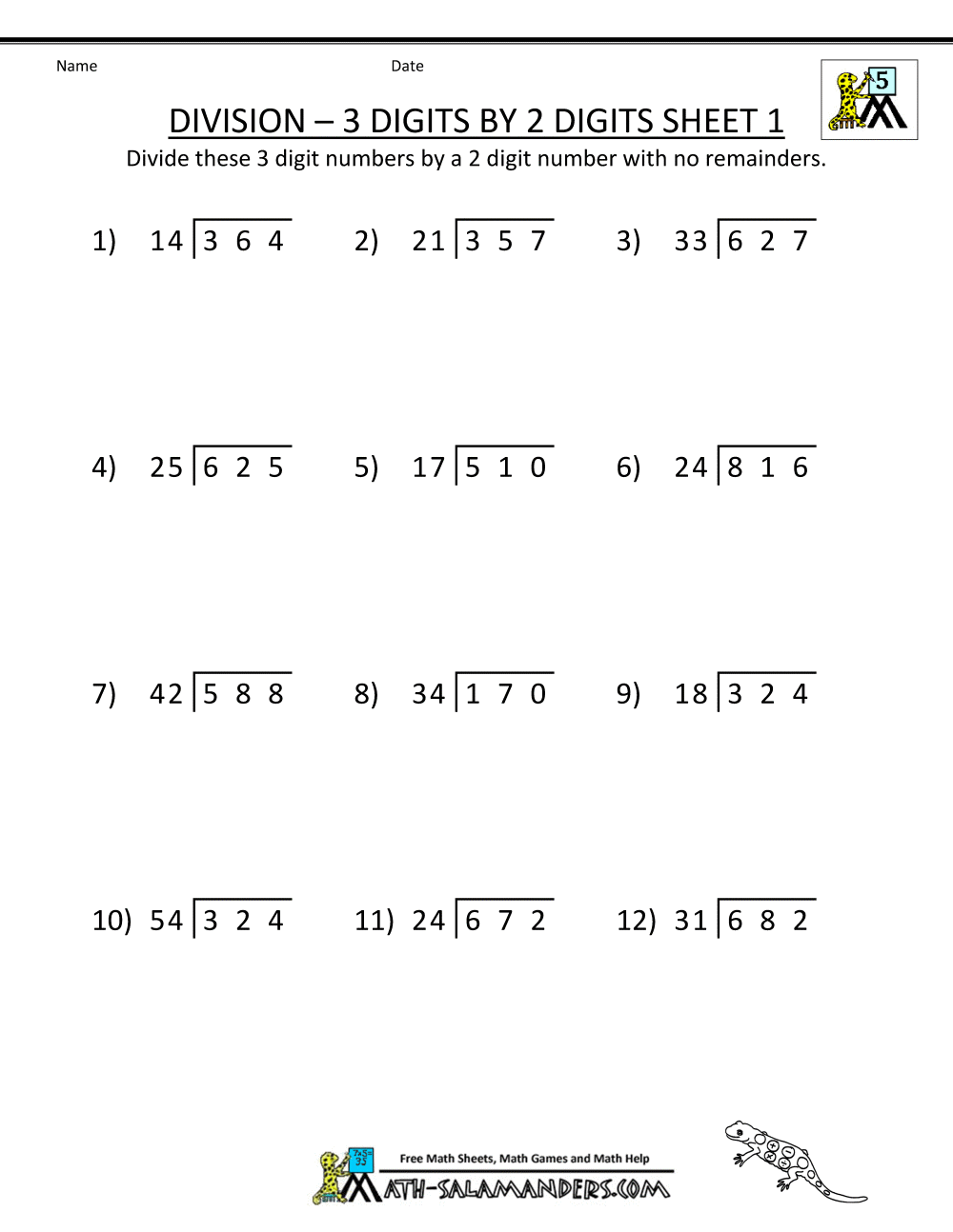 year 5 maths worksheets division