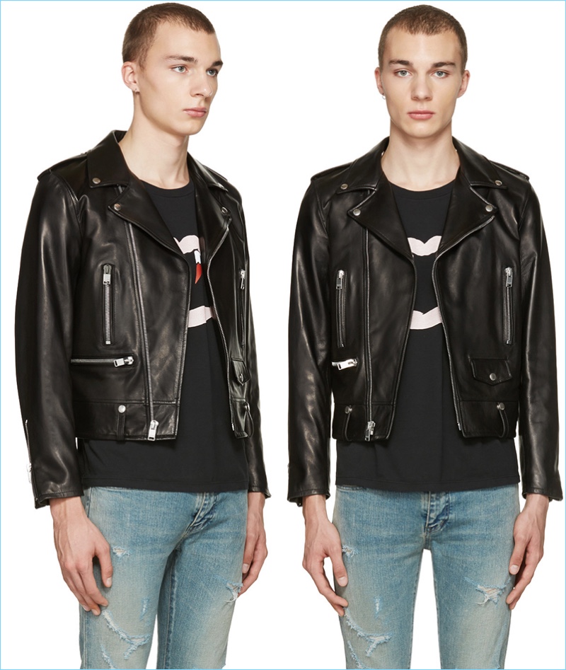 yves saint laurent motorcycle jacket